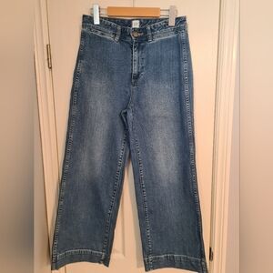 GAP Women's High Rise Wide Leg Crop 4/27